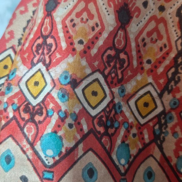 Johnny Was Womens 100% Silk Sleeveless Boho Mini Dress Crochet Back Festival M - Picture 10 of 12